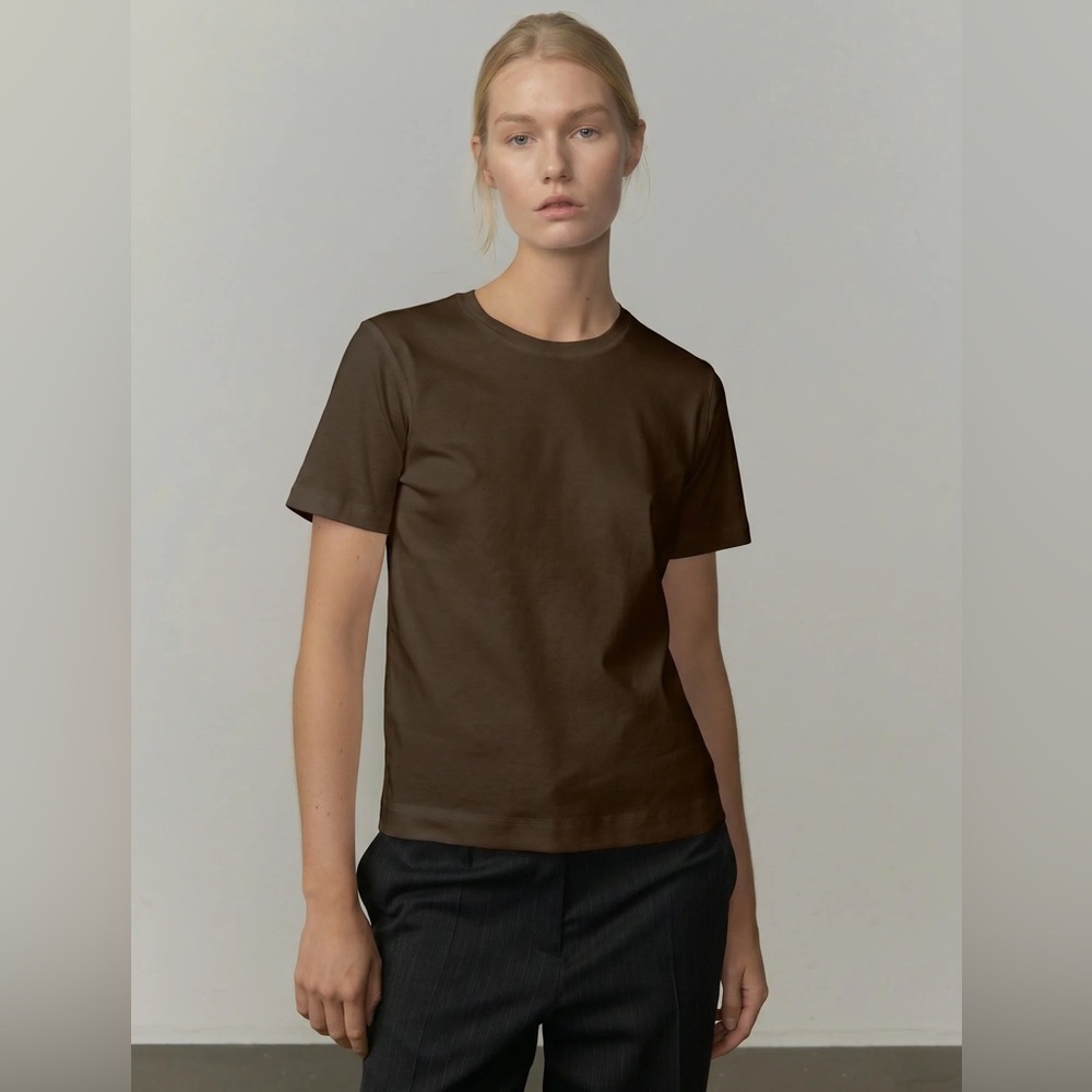 Brooks Brothers Brown Short-Sleeve Crewneck Tee